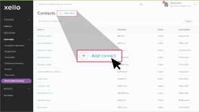 Add Contact highlighted on Contacts page